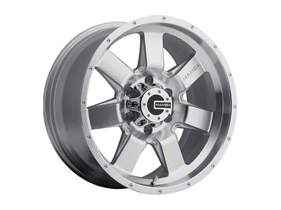 Mamba Offroad Wheels Type M14 Machined Face Silver 6-Lug Wheel; 18x9; 12mm Offset (14-18 Silverado 1500)