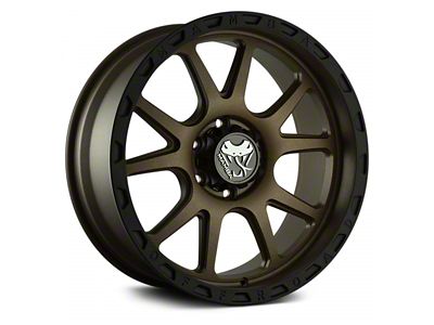 Mamba Offroad Wheels Type M27 Matte Bronze with Black Lip 6-Lug Wheel; 20x9; 0mm Offset (99-06 Silverado 1500)