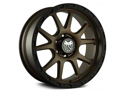 Mamba Offroad Wheels Type M27 Matte Bronze with Black Lip 6-Lug Wheel; 20x9; 0mm Offset (19-25 RAM 1500)