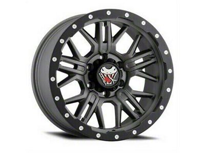 Mamba Offroad Wheels Type M25 Matte Gray with Black Lip 6-Lug Wheel; 18x9; -12mm Offset (19-24 Silverado 1500)