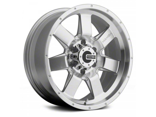 Mamba Offroad Wheels Type M14 Machined Face Silver 6-Lug Wheel; 17x9; 12mm Offset (07-14 Tahoe)