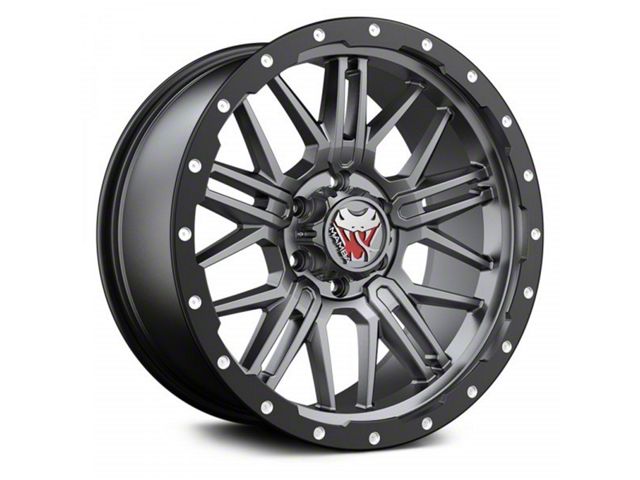 Mamba Offroad Wheels Type M25 Matte Gray with Black Lip 6-Lug Wheel; 18x9; -12mm Offset (07-14 Tahoe)