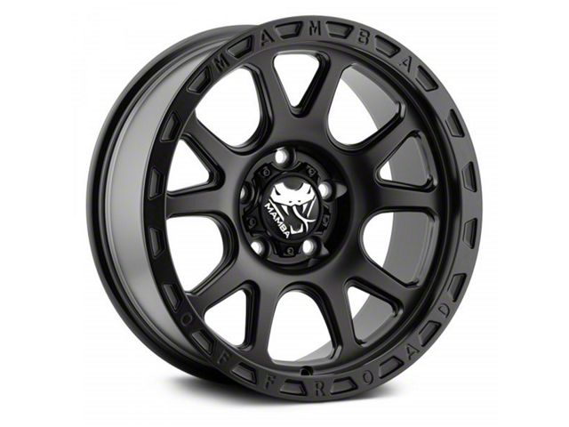 Mamba Offroad Wheels Type M27 Matte Black 6-Lug Wheel; 18x9; 12mm Offset (07-14 Tahoe)