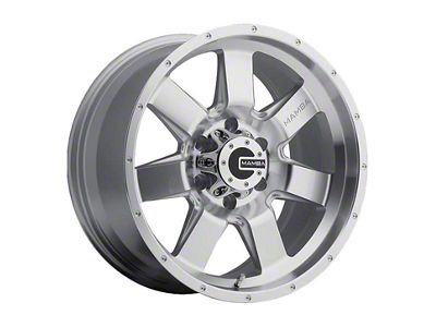 Mamba Offroad Wheels Type M14 Machined Face Silver 6-Lug Wheel; 18x9; 12mm Offset (99-06 Sierra 1500)