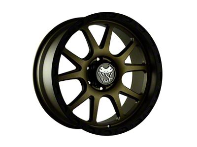 Mamba Offroad Wheels Type M27 Matte Bronze with Black Lip 6-Lug Wheel; 17x9; -12mm Offset (23-25 Canyon)