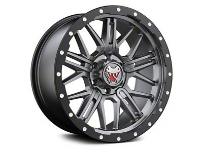 Mamba Offroad Wheels Type M25 Matte Gray with Black Lip 6-Lug Wheel; 17x9; -12mm Offset (23-25 Colorado)
