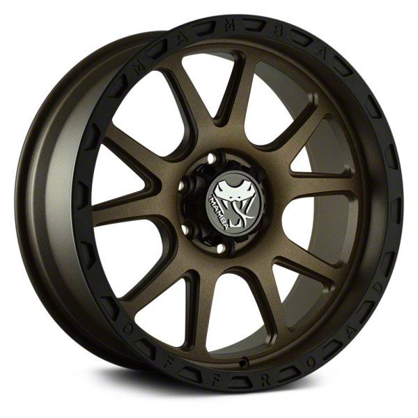 Mamba Offroad Wheels Colorado M27 Matte Bronze with Black Lip 6-Lug ...