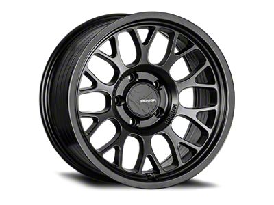 Mamba Offroad Wheels M28 Satin Black 5-Lug Wheel; 17x8; 35mm Offset (87-90 Dakota)