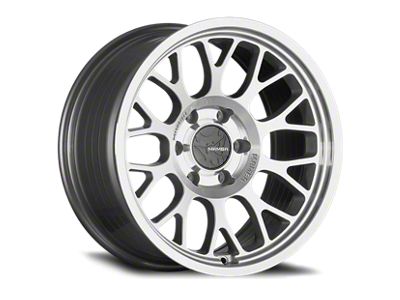 Mamba Offroad Wheels M28 Silver with Mirror Machine Face 5-Lug Wheel; 18x8; 35mm Offset (87-90 Dakota)
