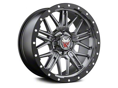 Mamba Offroad Wheels M25 Matte Gray with Black Lip 5-Lug Wheel; 20x9; 12mm Offset (05-11 Dakota)