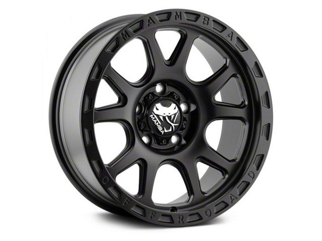 Mamba Offroad Wheels Type M27 Matte Black 5-Lug Wheel; 17x9; 12mm Offset (05-11 Dakota)