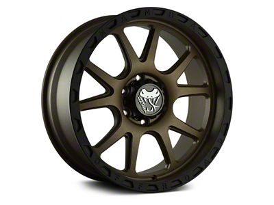 Mamba Offroad Wheels Type M27 Matte Bronze with Black Lip 5-Lug Wheel; 17x9; 12mm Offset (05-11 Dakota)