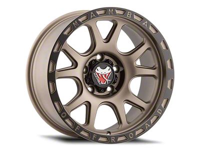 Mamba Offroad Wheels Type M27 Matte Bronze with Black Lip 6-Lug Wheel; 17x9; 12mm Offset (19-23 Ranger)