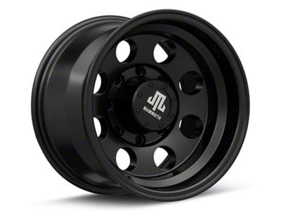 Mammoth 8 Aluminum Matte Black 8-Lug Wheel; 16x10; -24mm Offset (01-06 Silverado 3500 HD SRW)