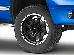 Mammoth Split 16 Beadlock Satin Black with Polished Lip 5-Lug Wheel; 20x9; -6mm Offset (02-08 RAM 1500, Excluding Mega Cab)