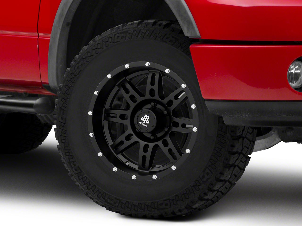 Mammoth Split-8 Beadlock Matte Black 6-Lug Wheel; 17×9; -6mm Offset (04-08 F-150)