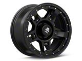 Mammoth Cliff Hanger Matte Black 6-Lug Wheel; 17x9; -6mm Offset (07-13 Sierra 1500)