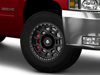 Mammoth Hunter Satin Black 8-Lug Wheel; 18x9; 0mm Offset (11-14 Silverado 2500 HD)