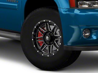 Mammoth Revolver Gloss Black Machined 6-Lug Wheel; 17x9; -6mm Offset (07-14 Tahoe)