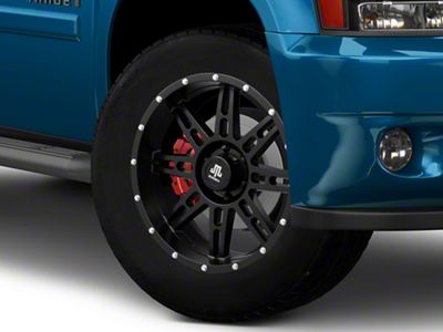 Mammoth Vader Beadlock Matte Black 6-Lug Wheel; 20x9; -6mm Offset (07-14 Tahoe)
