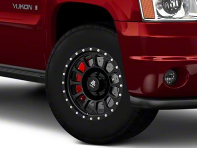 Mammoth 12-Hole Satin Black 6-Lug Wheel; 17x8.5; 0mm Offset (07-14 Yukon)