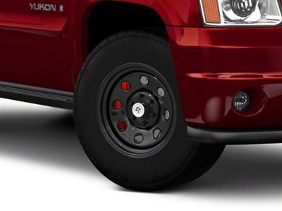 Mammoth 8-Hole Gloss Black 6-Lug Wheel; 17x8; -6mm Offset (07-14 Yukon)