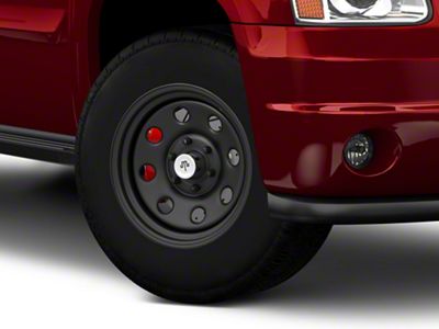 Mammoth 8-Hole Matte Black 6-Lug Wheel; 17x8; -6mm Offset (07-14 Yukon)