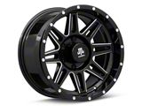 Mammoth Revolver Gloss Black Machined 6-Lug Wheel; 17x9; -6mm Offset (07-14 Yukon)