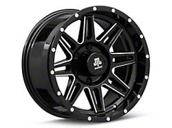 Mammoth Revolver Gloss Black Machined 6-Lug Wheel; 17x9; -6mm Offset (07-14 Yukon)