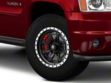 Mammoth Split 16 Beadlock Satin Black with Polished Lip 6-Lug Wheel; 17x9; -6mm Offset (07-14 Yukon)