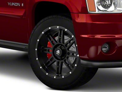 Mammoth Vader Beadlock Matte Black 6-Lug Wheel; 20x9; -6mm Offset (07-14 Yukon)