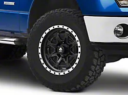 Mammoth Split 16 Beadlock Satin Black with Polished Lip 6-Lug Wheel; 17x9; -6mm Offset (09-14 F-150)