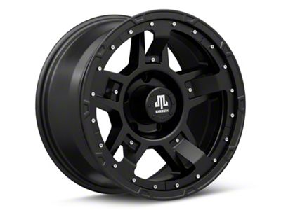 Mammoth Cliff Hanger Matte Black 5-Lug Wheel; 17x9; -6mm Offset (09-18 RAM 1500)