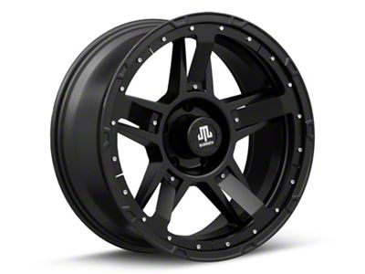 Mammoth Cliff Hanger Matte Black 5-Lug Wheel; 20x9; -6mm Offset (09-18 RAM 1500)