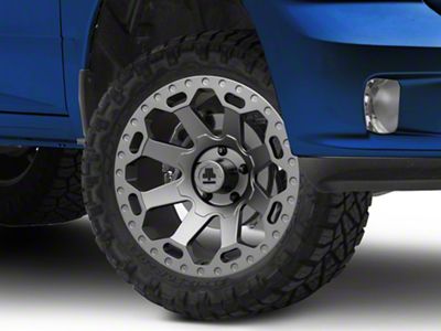 Mammoth Synister Charcoal 5-Lug Wheel; 20x9; -6mm Offset (09-18 RAM 1500)
