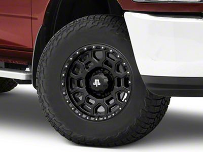 Mammoth Hunter Satin Black Satin Black 8-Lug Wheel; 18x9; -6mm Offset (10-18 RAM 2500)