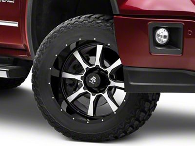 Mammoth High Roller Gloss Black Machined 6-Lug Wheel; 20x10; -24mm Offset (14-18 Sierra 1500)