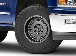 Mammoth Militant Charcoal Wheel; 17x9.5; -18mm Offset (14-18 Silverado 1500)