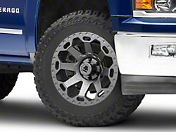 Mammoth Synister Charcoal 6-Lug Wheel; 20x9; -6mm Offset (14-18 Silverado 1500)