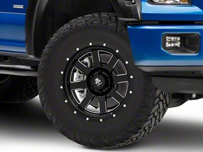 Mammoth Horde Beadlock Gloss Black Machined 6-Lug Wheel; 18x10; -24mm Offset (15-20 F-150)