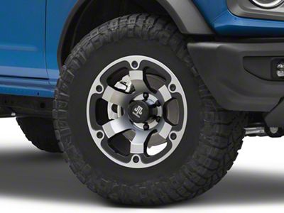 Mammoth Rogue Matte Black Machined 6-Lug Wheel; 17x9; -6mm Offset (15-20 F-150)
