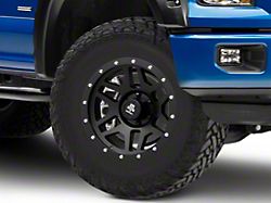 Mammoth Split 6 Beadlock Matte Black 6-Lug Wheel; 17x9; -6mm Offset (15-20 F-150)