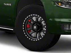 Mammoth 10-Spoke Beadlock Matte Black 6-Lug Wheel; 17x9; -6mm Offset (15-20 Tahoe)