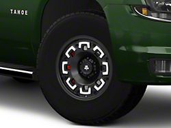 Mammoth Boss Satin Black Machined 6-Lug Wheel; 17x9; -6mm Offset (15-20 Tahoe)