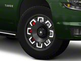 Mammoth Boss Satin Black Machined 6-Lug Wheel; 20x9; -6mm Offset (15-20 Tahoe)