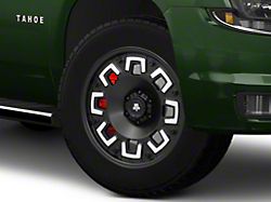 Mammoth Boss Satin Black Machined 6-Lug Wheel; 20x9; -6mm Offset (15-20 Tahoe)