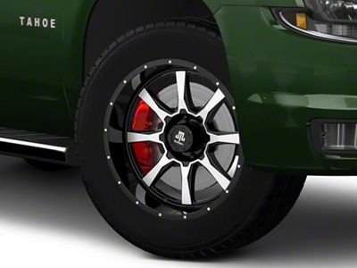 Mammoth High Roller Gloss Black Machined 6-Lug Wheel; 20x10; -24mm Offset (15-20 Tahoe)
