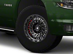 Mammoth Turbine Satin Black 6-Lug Wheel; 17x8.5; -6mm Offset (15-20 Tahoe)