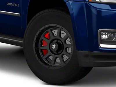 Mammoth 10 Hole Matte Black 6-Lug Wheel; 17x9; -6mm Offset (15-20 Yukon)