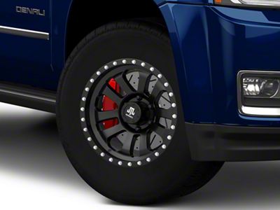 Mammoth 10-Spoke Beadlock Matte Black 6-Lug Wheel; 17x9; -6mm Offset (15-20 Yukon)